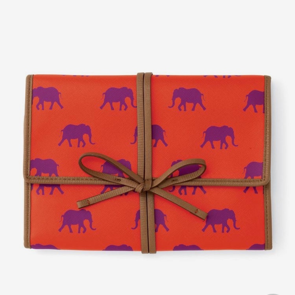 3/$12 Stella & Dot Elephant Jewelry Roll Travel